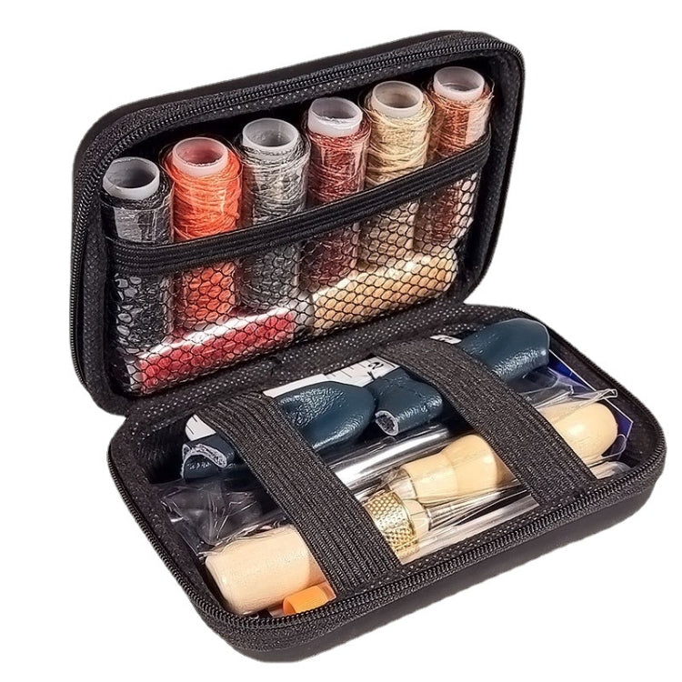 Set di kit da cucito per articoli in pelle fai da te cuciti a mano, 32 in 1