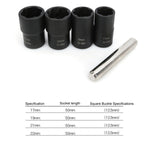 Set di chiavi a bussola per rimozione antiscivolo con dado danneggiato per pneumatici per auto, 4 In 1 Wrench Set
