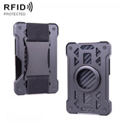 Portafoglio RFID con supporto AirTag in metallo