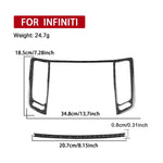 Per Infiniti G35/G37/G25/Q60 2 pezzi/set adesivo universale per presa d'aria centrale per guida a sinistra e a destra