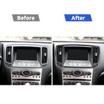 Per Infiniti G35/G37/G25/Q60 2 pezzi/set adesivo universale per presa d'aria centrale per guida a sinistra e a destra