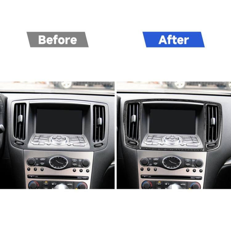Per Infiniti G35/G37/G25/Q60 2 pezzi/set adesivo universale per presa d'aria centrale per guida a sinistra e a destra