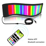 Display flessibile a LED per auto Controllo APP per telefono cellulare Connessione Bluetooth, S1664RGB 390x107mm, S1696RGB 672x122mm, S3264RGB 390x187mm, S3296RGB 672x218mm