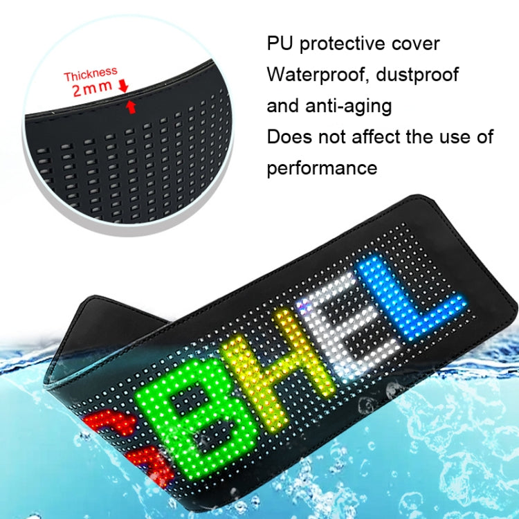 Display flessibile a LED per auto Controllo APP per telefono cellulare Connessione Bluetooth, S1664RGB 390x107mm, S1696RGB 672x122mm, S3264RGB 390x187mm, S3296RGB 672x218mm