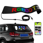 Display flessibile a LED per auto Controllo APP per telefono cellulare Connessione Bluetooth, S1664RGB 390x107mm, S1696RGB 672x122mm, S3264RGB 390x187mm, S3296RGB 672x218mm