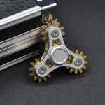Linkage Fidget Spinner Giocattolo di decompressione, Four Gear(Silver), Four Gear(Black), Four Gear Upgraded Version(Black), Four Gear Upgraded Version(Silver), Four Gear Upgraded Version Ink(Blue)