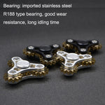 Linkage Fidget Spinner Giocattolo di decompressione, Four Gear(Silver), Four Gear(Black), Four Gear Upgraded Version(Black), Four Gear Upgraded Version(Silver), Four Gear Upgraded Version Ink(Blue)