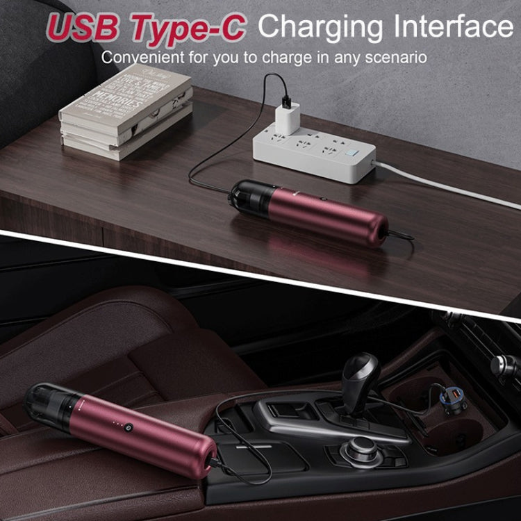 Pinjia P12 Veicoli wireless portatili ad alta potenza / Aspirapolvere domestico, P12 Wine Red, P12 Elegant Black
