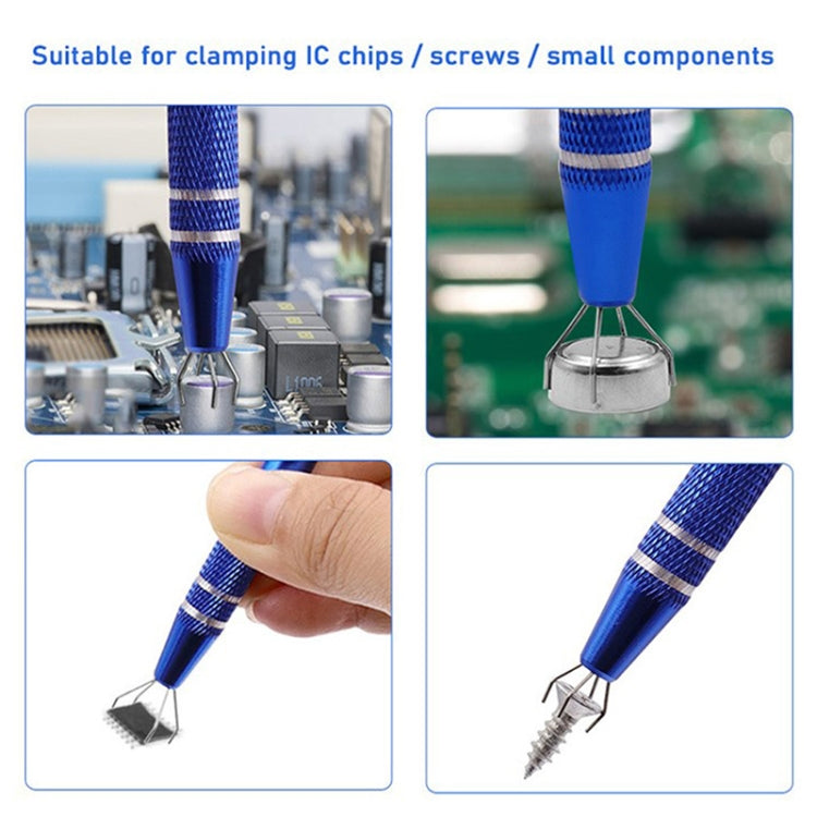 2pcs IC Chip Picker Componenti elettronici Componenti Picker Condensatore IC Grabber Clips, 2pcs Blue, 2pcs Black, 2pcs Gold, 2pcs Silver, 2pcs Red, 2pcs Dark Brown