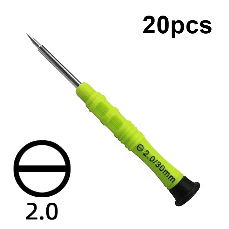 20pcs Mini Anti-slip Screwdriver Mobile Phone Disassembly Maintenance Tools, 1.5 Phillips, 1.5 Straight, 2.0 Phillips, 2.0 Straight, 1.2 Phillips, 1.2 Five Star, 0.8 Five Star, 0.6Y, T2, T3, T4, T5, T6