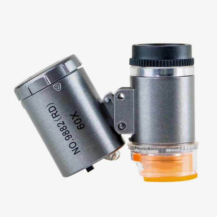 Microscopio ottico 60X con luce LED per banconote