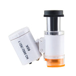 Microscopio ottico 60X con luce LED per banconote
