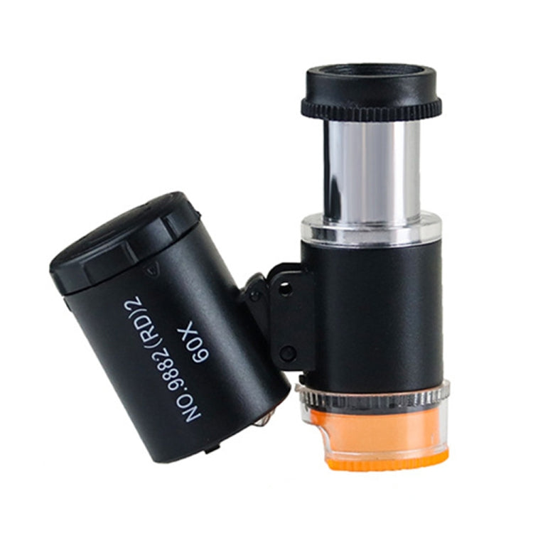 Microscopio ottico 60X con luce LED per banconote