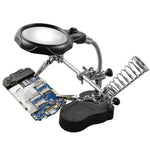 Lente d'ingrandimento 3.5X/12X con LED e clip ausiliaria
