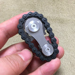 Giroscopio a catena nera Giroscopio con punta delle dita EDC Ruota dentata giocattolo in metallo Volano, Black Gold Plated, Black Full Stainless Steel, Black Gun Plated, Black Colorful