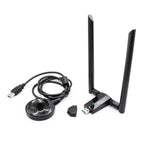 Scheda di rete wireless da 1200 m Ricevitore WiFi 802.11AC USB3.0 a doppia frequenza 2.4G/5.8G, 1200m USB3.0