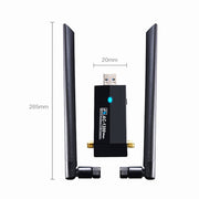 Scheda di rete wireless da 1200 m Ricevitore WiFi 802.11AC USB3.0 a doppia frequenza 2.4G/5.8G, 1200m USB3.0