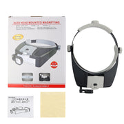 81007-AP Lente d'ingrandimento per strumento di riparazione elettronica montata sulla testa con luce a LED, 81007-AP