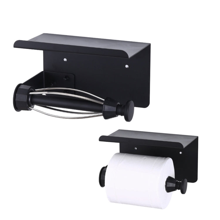 Porta asciugamani di carta smorzante in acciaio inossidabile Rack di stoccaggio della carta in rotolo senza perforazione, Style 2