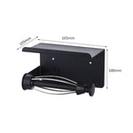 Porta asciugamani di carta smorzante in acciaio inossidabile Rack di stoccaggio della carta in rotolo senza perforazione, Style 2
