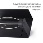 Porta asciugamani di carta smorzante in acciaio inossidabile Rack di stoccaggio della carta in rotolo senza perforazione, Style 2