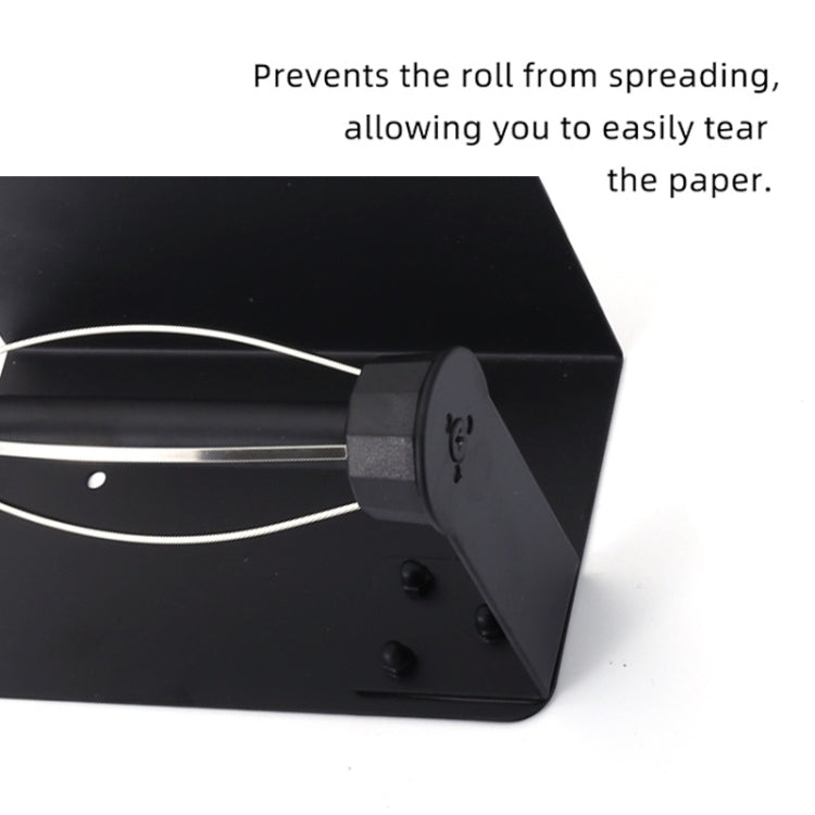 Porta asciugamani di carta smorzante in acciaio inossidabile Rack di stoccaggio della carta in rotolo senza perforazione, Style 2