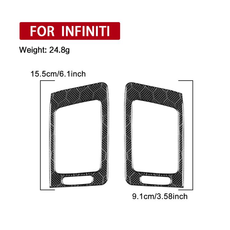 Per Infiniti G35/G37/G25/Q60 2 pezzi/set adesivo universale per presa d'aria per guida a sinistra e a destra