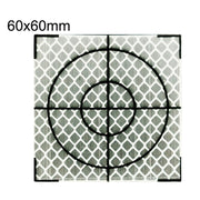 FP001 100 pz Diamante Tunnel Mappatura Adesivo Riflettente Monitoraggio Punto di Misurazione Adesivo, Dimensioni:, 60x60mm, 60x60mm With Triangle