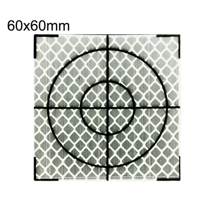 FP001 100 pz Diamante Tunnel Mappatura Adesivo Riflettente Monitoraggio Punto di Misurazione Adesivo, Dimensioni:, 60x60mm, 60x60mm With Triangle