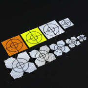 FP001 100 pz Diamante Tunnel Mappatura Adesivo Riflettente Monitoraggio Punto di Misurazione Adesivo, Dimensioni:, 60x60mm, 60x60mm With Triangle