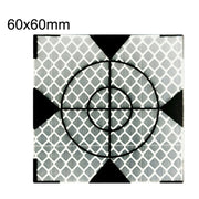 FP001 100 pz Diamante Tunnel Mappatura Adesivo Riflettente Monitoraggio Punto di Misurazione Adesivo, Dimensioni:, 60x60mm, 60x60mm With Triangle