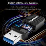 Ricevitore del trasmettitore WIFI della scheda di rete Gigabit wireless USB senza driver, 2