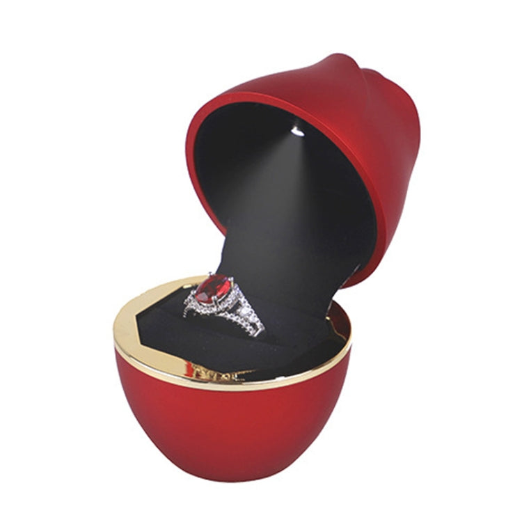 017257 Scatola di immagazzinaggio della collana dell'anello del riflettore a LED a forma di rosa senza gioielli, specifiche:, 017257 Ring(Red), 017257 Ring(Royal Blue), 017257 Ring(White), 017257 Ring(Pink), 017257 Ring(Green), 017257 Pendant(Red)     ...