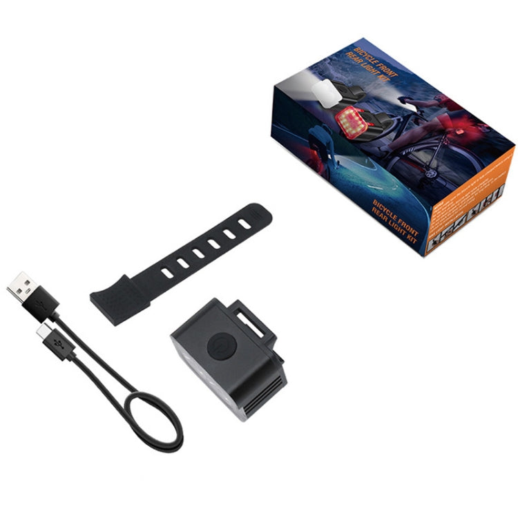 Set di lampade da guida a LED per esterni con ricarica USB per bicicletta, stile:, Front Light, Tail Light, Front Light+Tail Light
