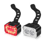 Set di lampade da guida a LED per esterni con ricarica USB per bicicletta, stile:, Front Light, Tail Light, Front Light+Tail Light