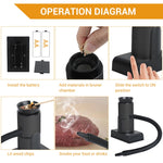 Attrezzo da cucina Rilevatore di fumo portatile Piatti molecolari per uso domestico Bistecca Fumatore di salmone, SK303 Upgrade Model Silver, SK303 Upgrade Model Black, SK305B Black, SK305B Silver