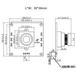 Modulo telecamera USB HD 720P H.264 38x38 mm