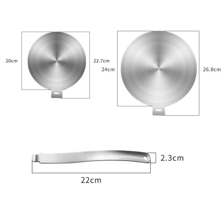 L'acciaio inossidabile riscalda la piastra del diffusore del fornello a induzione delle piastre di conduzione, specifiche:, 20cm Fixed Handle, 22cm Fixed Handle, 24cm Fixed Handle, 20cm Disassembly Handles, 24cm Disassembly Handles
