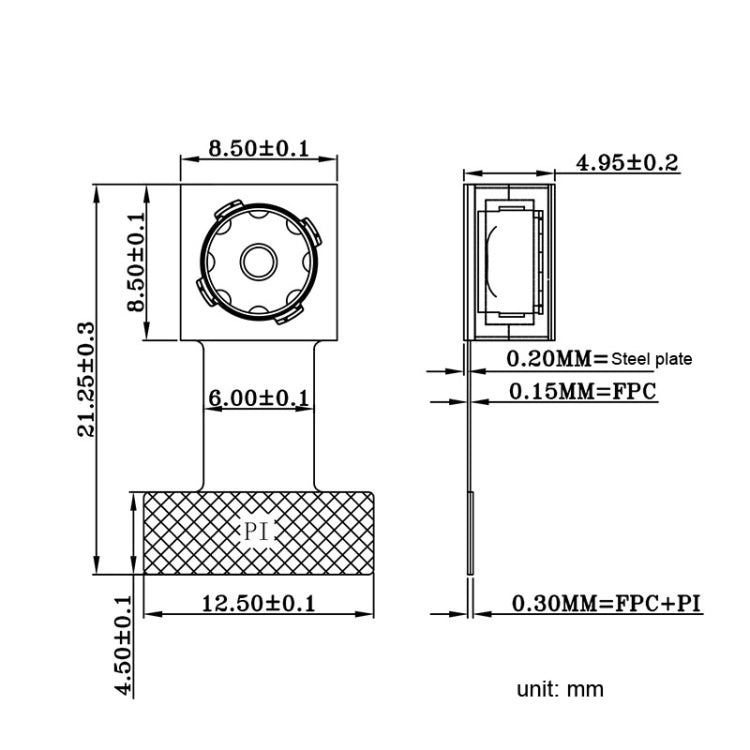 HDF5640-AF AF OV5640 Supporto modulo fotocamera 1080P 5MP, HDF5640-AF