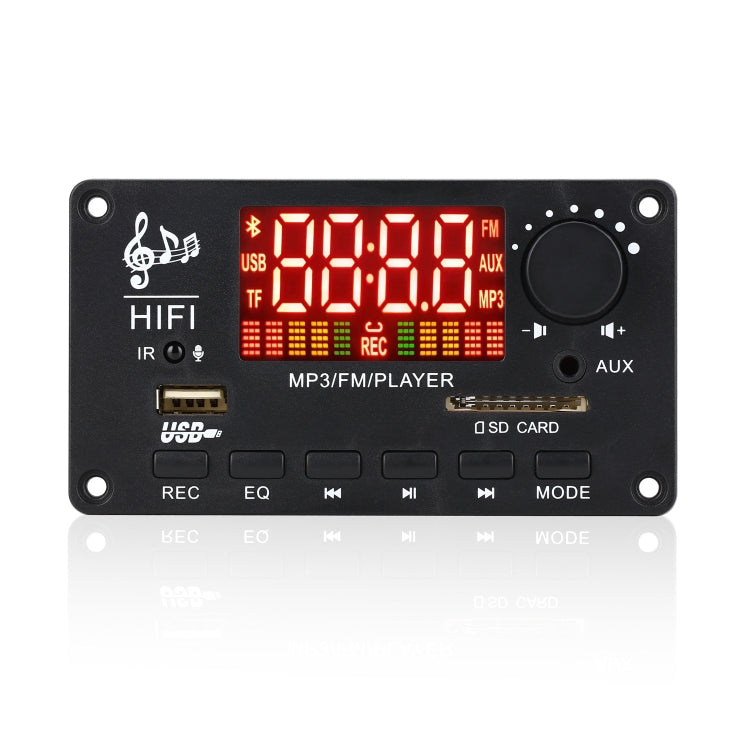 JX-Y04 Scheda di decodifica Bluetooth con schermo a colori 12V 50W, supporto FM / chiamata / registrazione, JX-Y04 White, JX-Y04 Black, JX-Y04 Black White