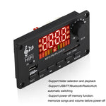 JX-Y04 Scheda di decodifica Bluetooth con schermo a colori 12V 50W, supporto FM / chiamata / registrazione, JX-Y04 White, JX-Y04 Black, JX-Y04 Black White