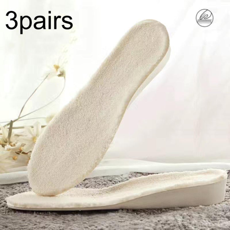 3 paia di solette invernali in velluto Solette interne calde per aumentare l'altezza, 1.5cm Beige, 2.5cm Beige, 3.5cm Beige, 1.5cm Gray
