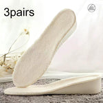 3 paia di solette invernali in velluto Solette interne calde per aumentare l'altezza, 1.5cm Beige, 2.5cm Beige, 3.5cm Beige, 1.5cm Gray