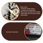 Orologio da parete silenzioso vintage con ingranaggi rotondi in legno, Rome Number 58cm 6 Gears Golden, Rome Number  58cm  6 Gears  Silver, Rome Number  58cm 4 Gears Golden, Rome Number  58cm 4 Gears Silver, Number 58cm 4 Gears Golden                  ...