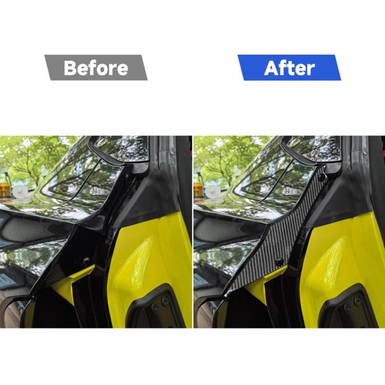 Adesivo per telaio interno della portiera posteriore per Chevrolet Corvette C8, 2 pezzi/set