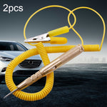 2pcs 6-24V Car Circuit Test Pen Test multifunzionale a LED Test di passaggio Test della luce Test della luce Penna, LED Spring Test Pen