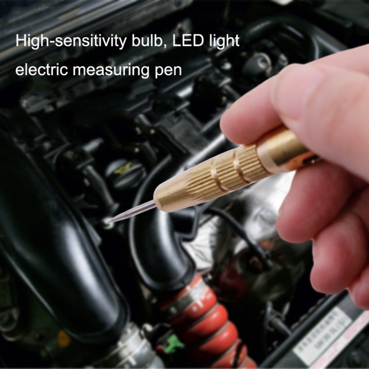 2pcs 6-24V Car Circuit Test Pen Test multifunzionale a LED Test di passaggio Test della luce Test della luce Penna, LED Spring Test Pen