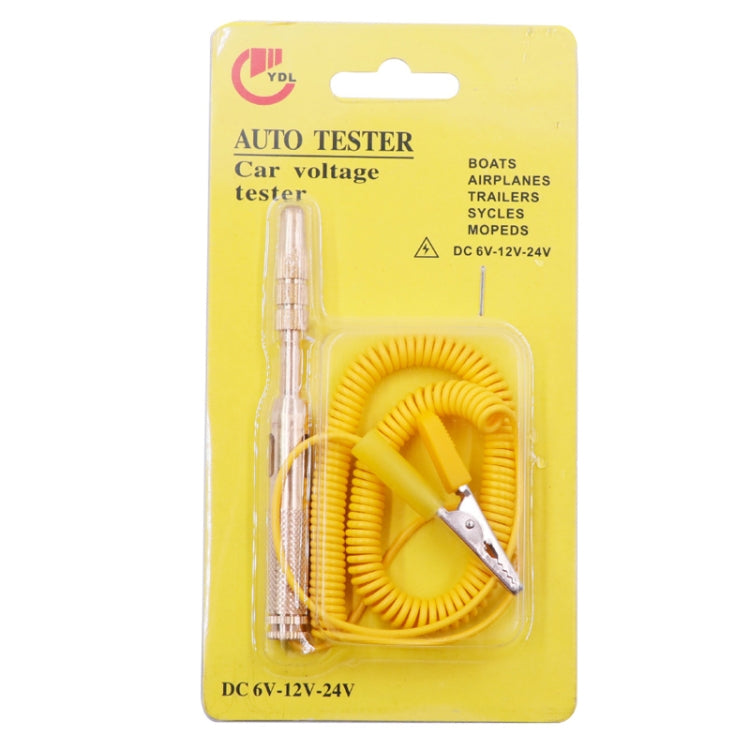 2pcs 6-24V Car Circuit Test Pen Test multifunzionale a LED Test di passaggio Test della luce Test della luce Penna, LED Spring Test Pen