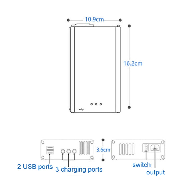 Caricabatterie per DJI Mavic 3 con interruttore 17,6V 12A
