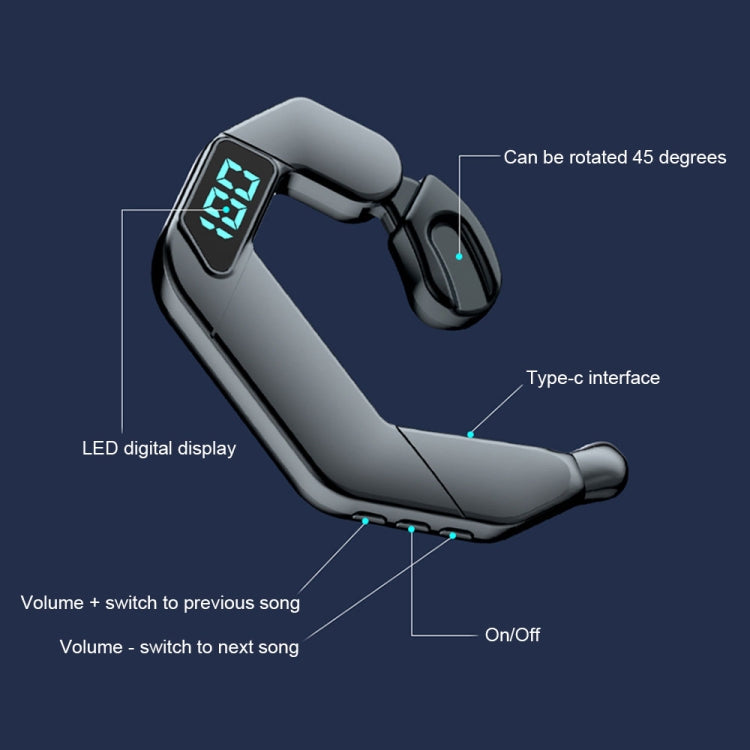 Auricolari Bluetooth V19 Conduzione Ossea Stereo